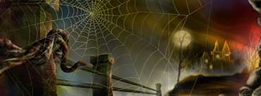 Spider Web Halloween Cover Photo