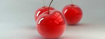 3d Glass Cherries Cover Photo