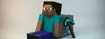 3d Minecraft Guy Cover Photo