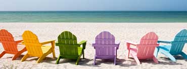 Colorful Beach Chairs Cover Photo