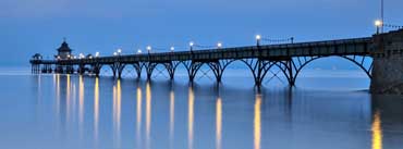 Clevedon Pier At Dusk Cover Photo