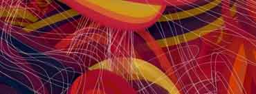 Red Orange Yellow Abstract Art Cover Photo