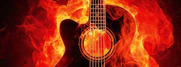 Fire Guitar Cover Photo