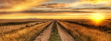 Country Road At Sunset Cover Photo