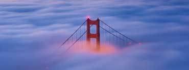 Golden Gate Bridge Fog Sunrise Cover Photo