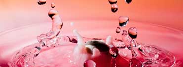 Pink Water Splash Cover Photo