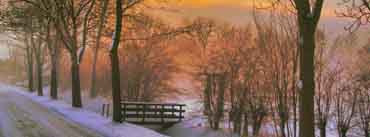 Golden Winter Sunset Cover Photo