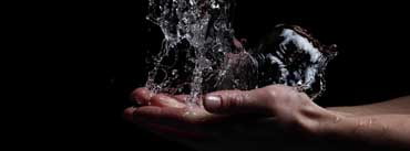 Water Splash On Hand Cover Photo