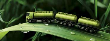 Green Truck On Leaf Cover Photo