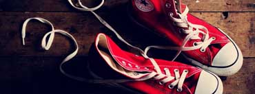 Red Converse Shoes Cover Photo