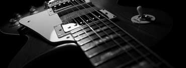 Black And White Electric Guitar Cover Photo