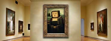 Smile Monalisa Minecraft Art Gallery Cover Photo