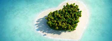 Heart Shaped Tropical Island Cover Photo