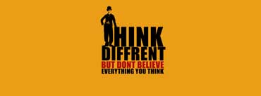 Think Diffrent  But Dont Believe Everything You Think Cover Photo