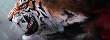 Angry Tiger Painting Cover Photo