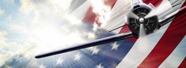 Memorial Day Usa Flag Airplane Cover Photo