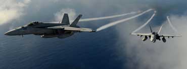 Military Aircrafts Flying Over Pacific Ocean Cover Photo