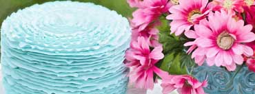 Blue Birthday Cake Cover Photo