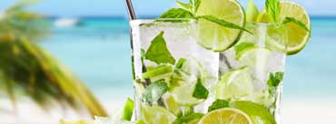 Tropical Cocktail With Lime Cover Photo