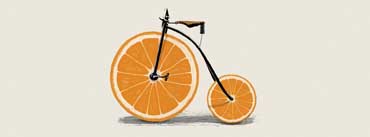 Orange Bicycle Cover Photo