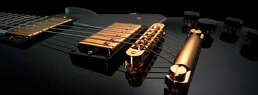Black And Gold Electric Guitar Cover Photo