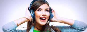 Girl Enjoy Of Music Cover Photo