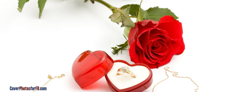 Love Red Rose Wedding Ring Cover Photo
