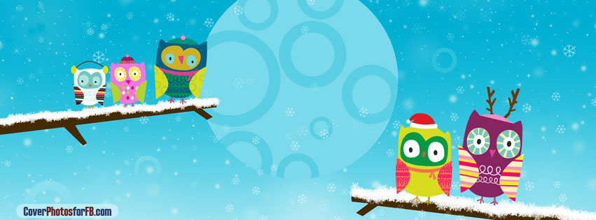 Happy Owlidays Snow Cover Photo