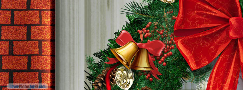 Christmas Wreath Red Ribbon Cover Photo