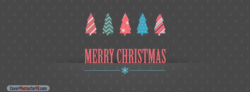 Merry Christmas Dark Background Cover Photo