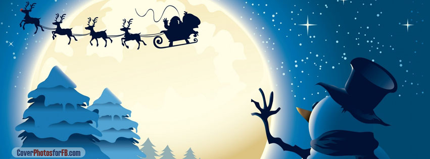 Snowman Santa Claus Illustration Cover Photo