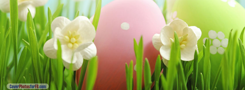 Happy Easter Flowers Cover Photo
