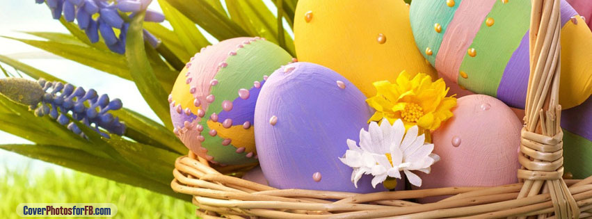 Purple Yellow Easter Eggs Cover Photo