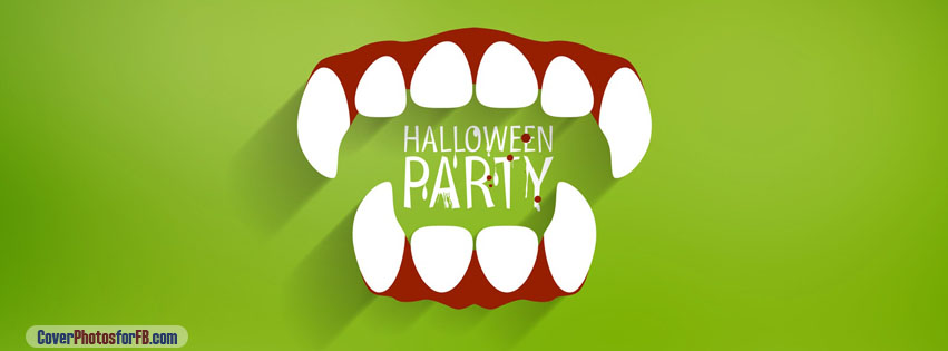Halloween Party Vampire Teeth Cover Photo