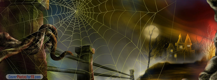Spider Web Halloween Cover Photo