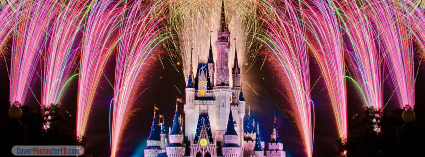 Fireworks Over Cinderella Castle Cover Photo