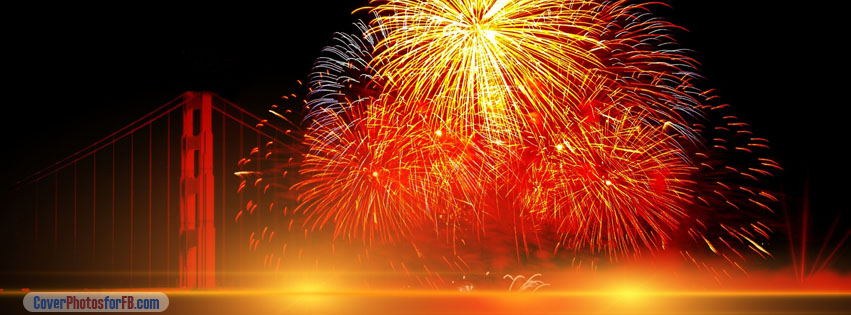 Happy New Year Fireworks Cover Photo