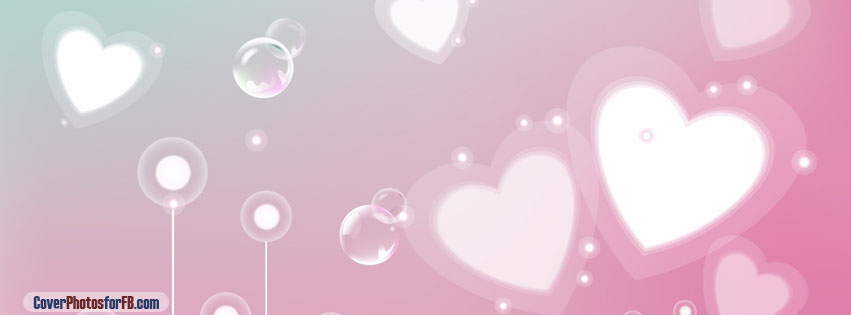 Pastel Valentine Hearts Cover Photo