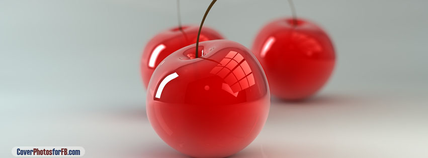 3d Glass Cherries Cover Photo