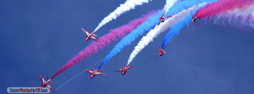 Air Show Red Blue White Cover Photo