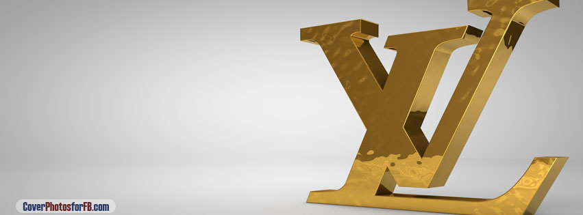 Golden Louis Vuitton Logo Cover Photo