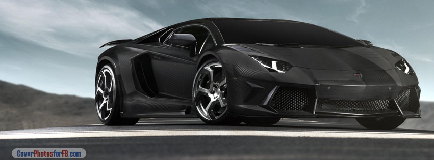 Black Lamborghini Aventador Supercar Cover Photo