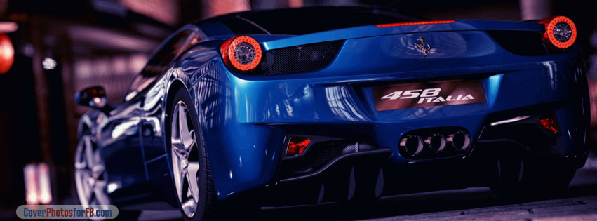 Ferrari 458 Italia Blue Cover Photo