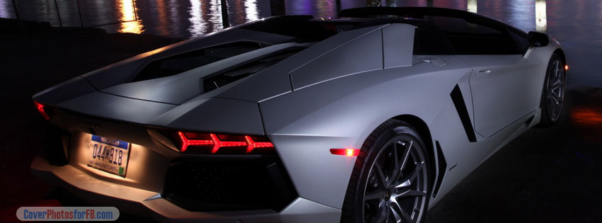 Lamborghini Aventador At Night Cover Photo