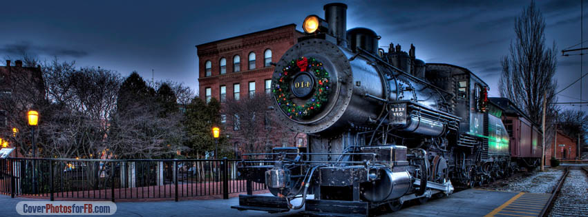 Christmas City Locomotive Railway Cover Photo