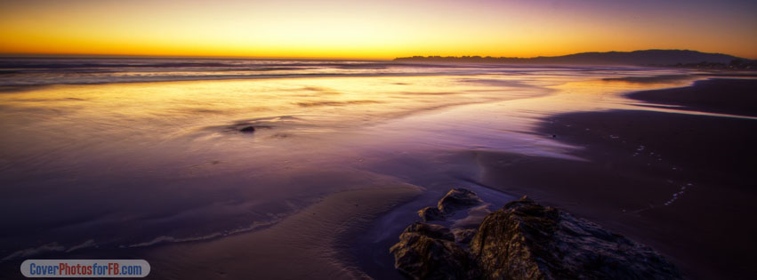 Purple Beach Landscape Cover Photo