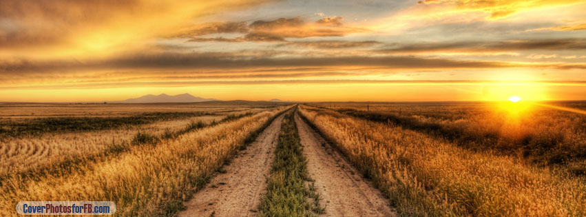 Country Road At Sunset Cover Photo