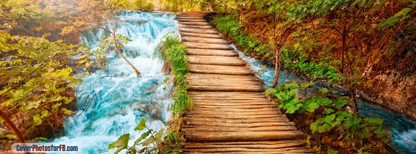 Wooden Path Along The Stream Cover Photo