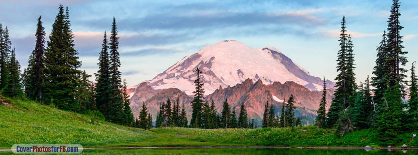 Snowy Mountain Peak Summer Cover Photo