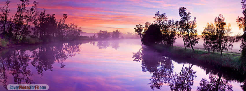 Purple River Reflection Cover Photo